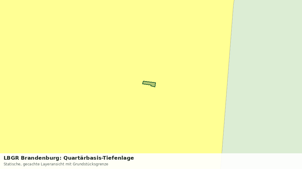 Statische Kartenansicht: LBGR Brandenburg: Quartärbasis-Tiefenlage