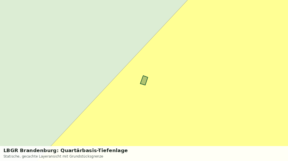 Statische Kartenansicht: LBGR Brandenburg: Quartärbasis-Tiefenlage
