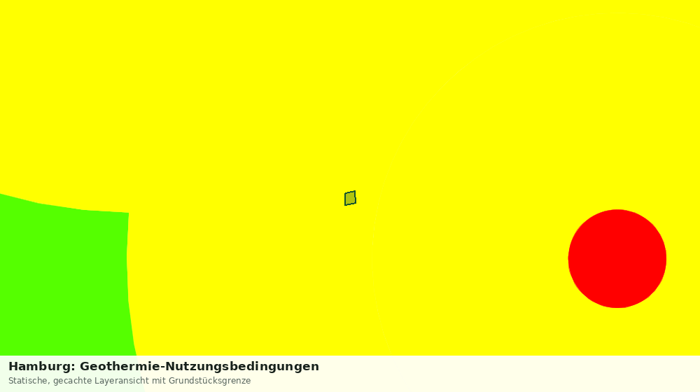 Statische Kartenansicht: Hamburg: Geothermie-Nutzungsbedingungen