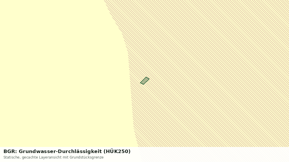 Statische Kartenansicht: BGR: Grundwasser-Durchlässigkeit (HÜK250)