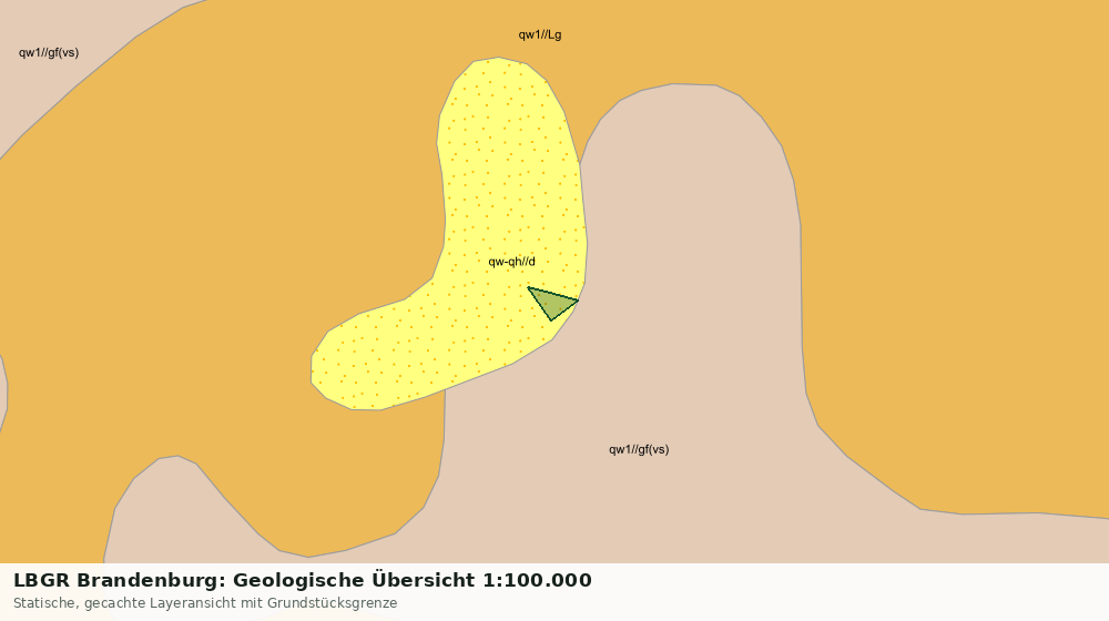 Statische Kartenansicht: LBGR Brandenburg: Geologische Übersicht 1:100.000
