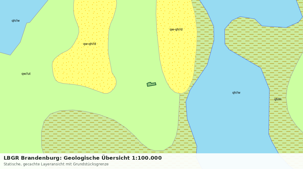 Statische Kartenansicht: LBGR Brandenburg: Geologische Übersicht 1:100.000