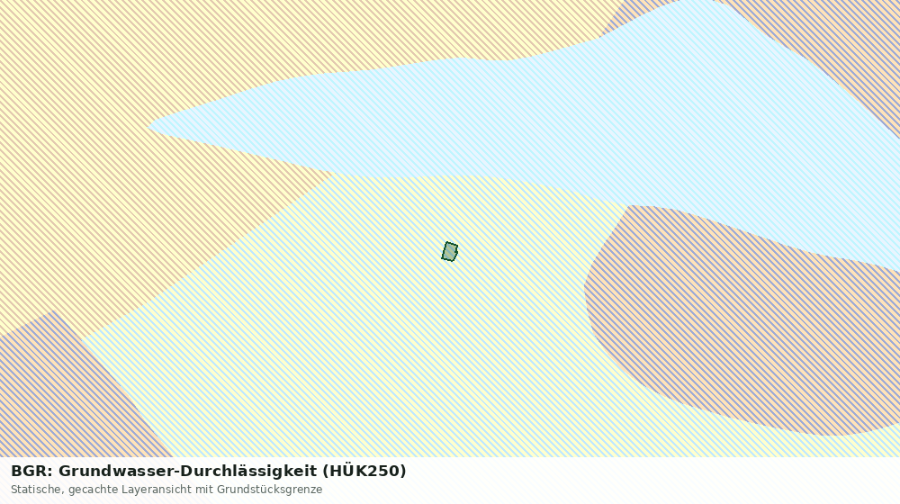 Statische Kartenansicht: BGR: Grundwasser-Durchlässigkeit (HÜK250)