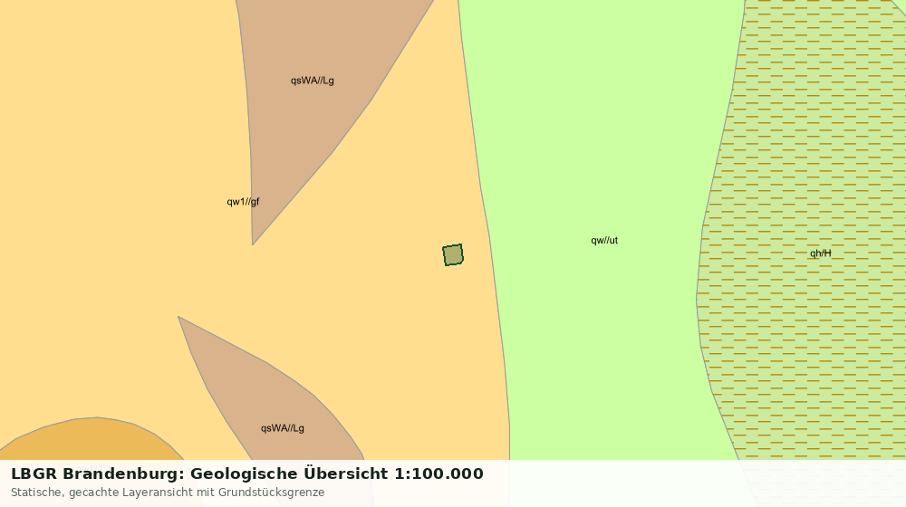 Statische Kartenansicht: LBGR Brandenburg: Geologische Übersicht 1:100.000