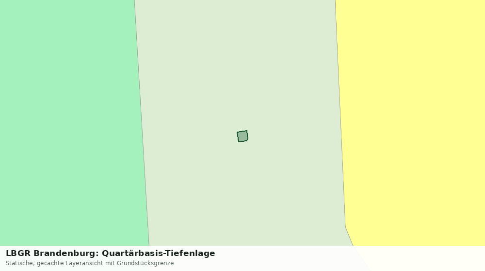 Statische Kartenansicht: LBGR Brandenburg: Quartärbasis-Tiefenlage