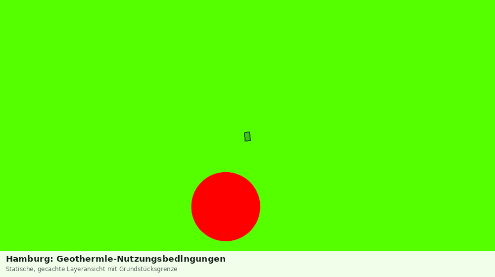 Statische Kartenansicht: Hamburg: Geothermie-Nutzungsbedingungen