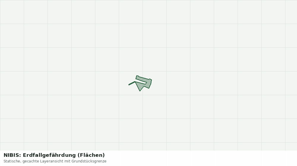 Statische Kartenansicht: NIBIS: Erdfallgefährdung (Flächen)