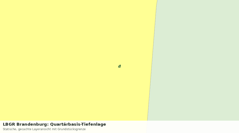 Statische Kartenansicht: LBGR Brandenburg: Quartärbasis-Tiefenlage