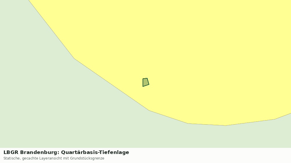 Statische Kartenansicht: LBGR Brandenburg: Quartärbasis-Tiefenlage