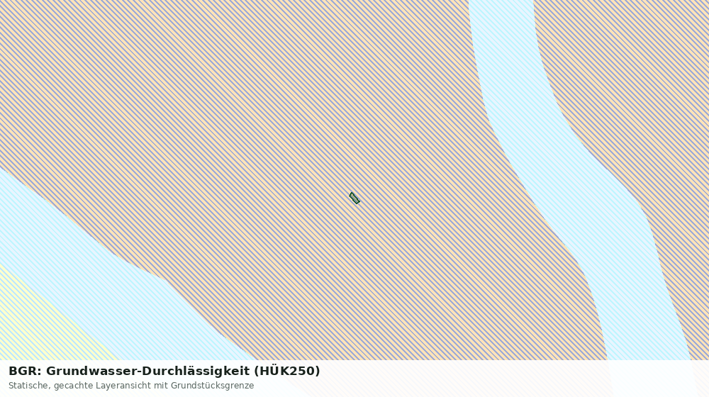 Statische Kartenansicht: BGR: Grundwasser-Durchlässigkeit (HÜK250)
