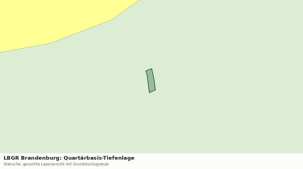 Statische Kartenansicht: LBGR Brandenburg: Quartärbasis-Tiefenlage