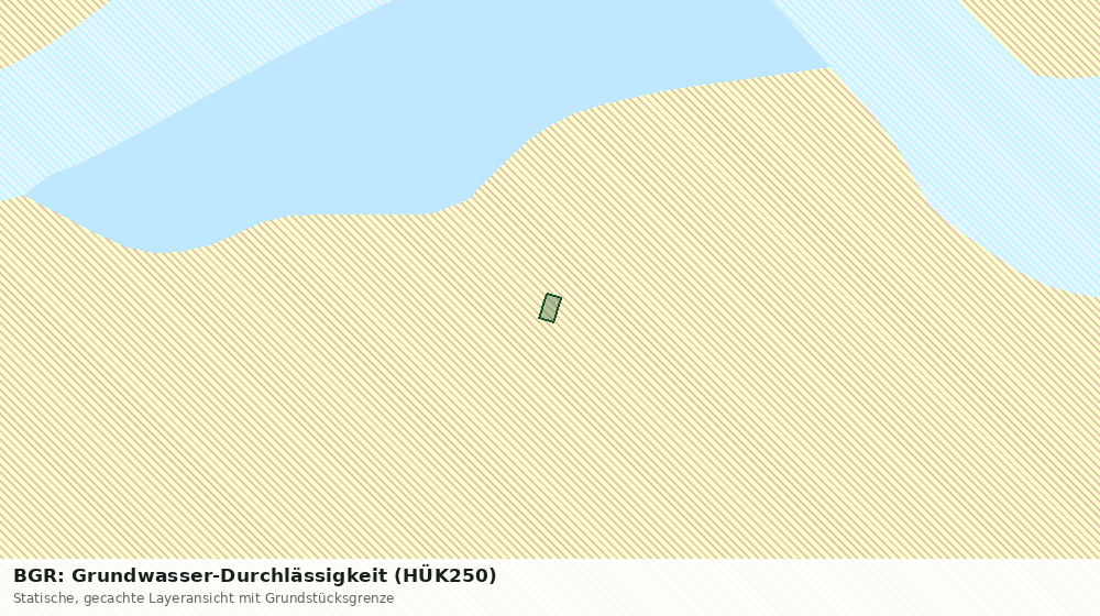 Statische Kartenansicht: BGR: Grundwasser-Durchlässigkeit (HÜK250)