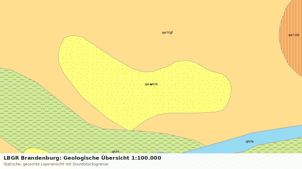 Statische Kartenansicht: LBGR Brandenburg: Geologische Übersicht 1:100.000