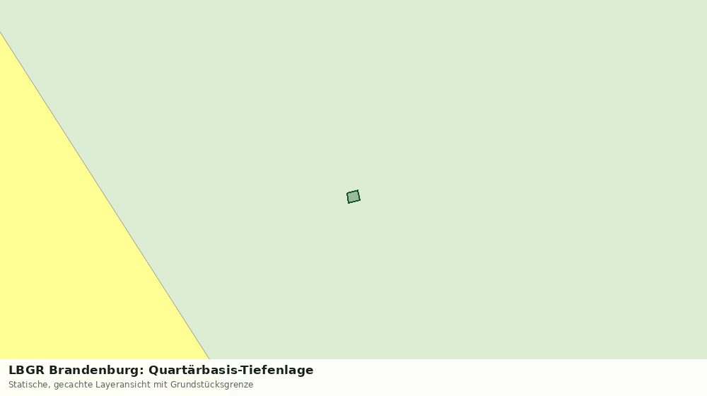 Statische Kartenansicht: LBGR Brandenburg: Quartärbasis-Tiefenlage