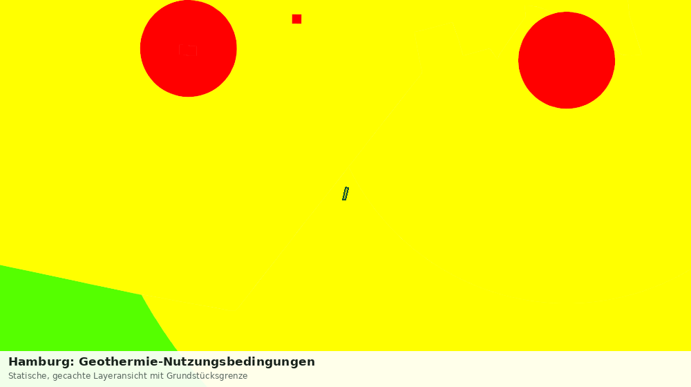 Statische Kartenansicht: Hamburg: Geothermie-Nutzungsbedingungen