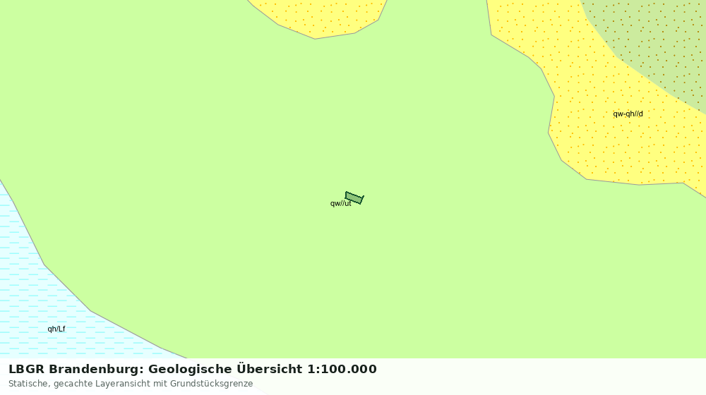 Statische Kartenansicht: LBGR Brandenburg: Geologische Übersicht 1:100.000