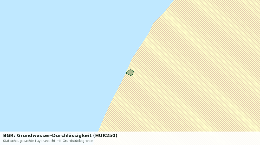 Statische Kartenansicht: BGR: Grundwasser-Durchlässigkeit (HÜK250)