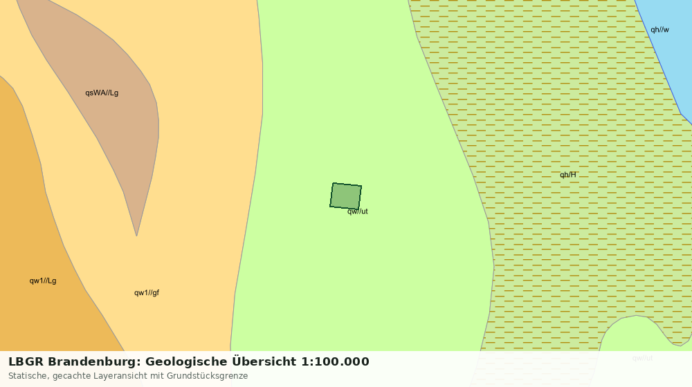 Statische Kartenansicht: LBGR Brandenburg: Geologische Übersicht 1:100.000