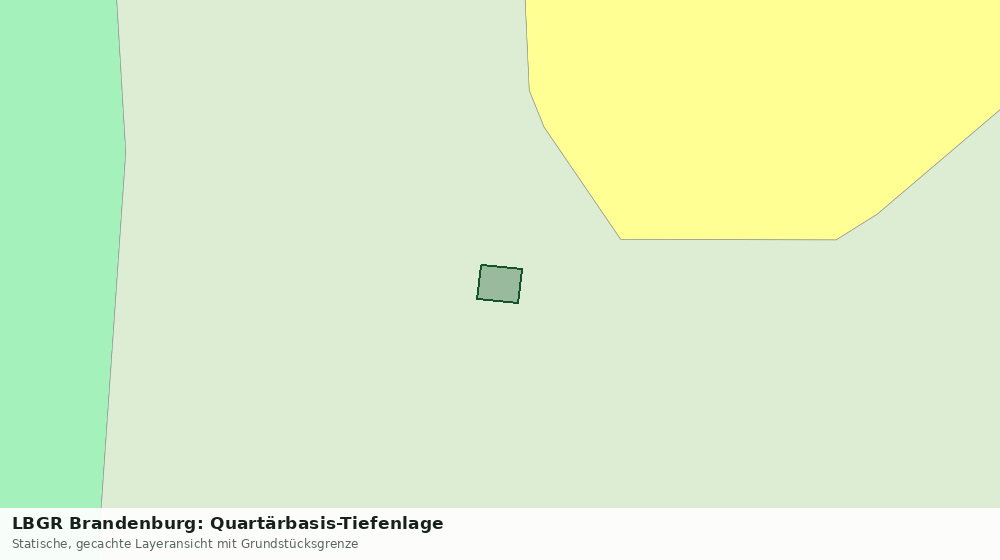 Statische Kartenansicht: LBGR Brandenburg: Quartärbasis-Tiefenlage