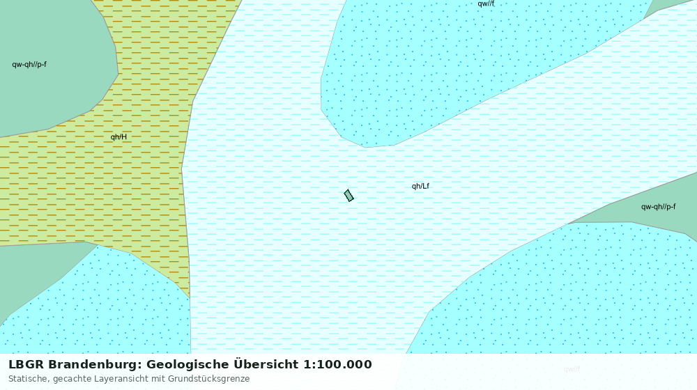 Statische Kartenansicht: LBGR Brandenburg: Geologische Übersicht 1:100.000