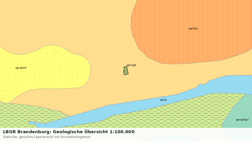 Statische Kartenansicht: LBGR Brandenburg: Geologische Übersicht 1:100.000