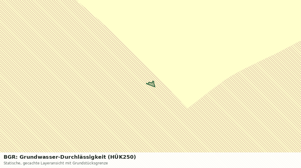 Statische Kartenansicht: BGR: Grundwasser-Durchlässigkeit (HÜK250)