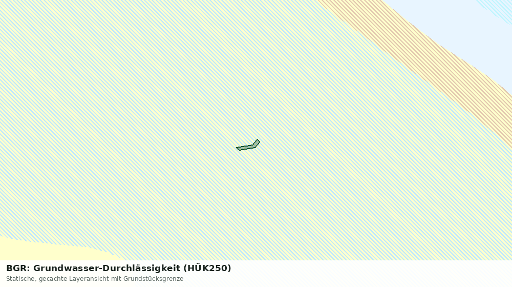 Statische Kartenansicht: BGR: Grundwasser-Durchlässigkeit (HÜK250)