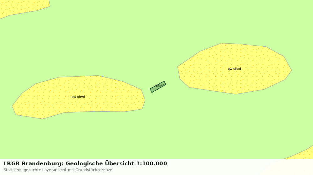 Statische Kartenansicht: LBGR Brandenburg: Geologische Übersicht 1:100.000