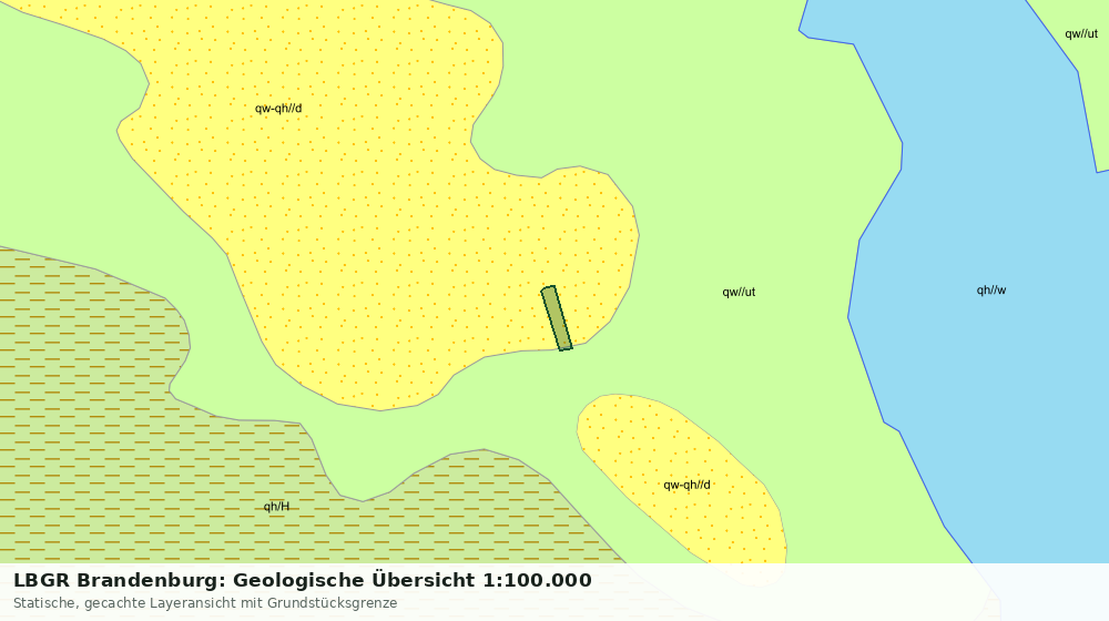 Statische Kartenansicht: LBGR Brandenburg: Geologische Übersicht 1:100.000