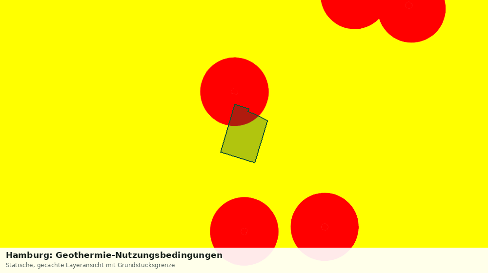 Statische Kartenansicht: Hamburg: Geothermie-Nutzungsbedingungen