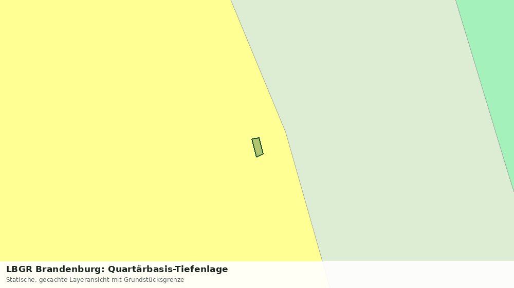 Statische Kartenansicht: LBGR Brandenburg: Quartärbasis-Tiefenlage