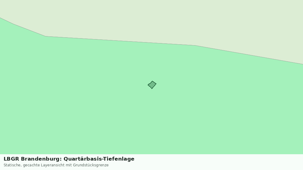Statische Kartenansicht: LBGR Brandenburg: Quartärbasis-Tiefenlage