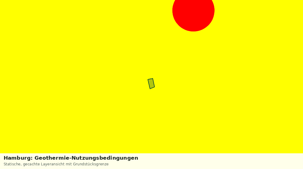 Statische Kartenansicht: Hamburg: Geothermie-Nutzungsbedingungen