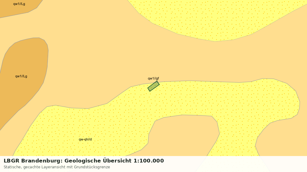 Statische Kartenansicht: LBGR Brandenburg: Geologische Übersicht 1:100.000