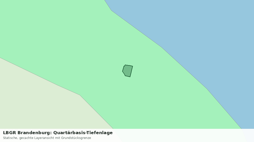 Statische Kartenansicht: LBGR Brandenburg: Quartärbasis-Tiefenlage