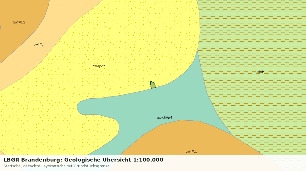 Statische Kartenansicht: LBGR Brandenburg: Geologische Übersicht 1:100.000