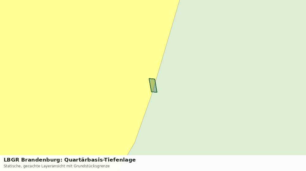 Statische Kartenansicht: LBGR Brandenburg: Quartärbasis-Tiefenlage
