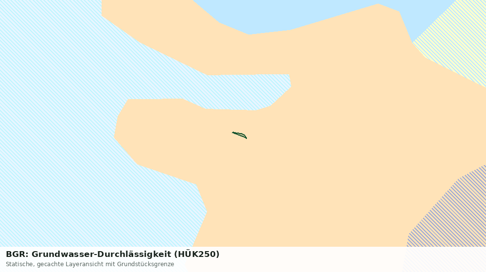 Statische Kartenansicht: BGR: Grundwasser-Durchlässigkeit (HÜK250)