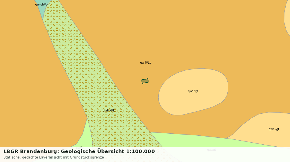 Statische Kartenansicht: LBGR Brandenburg: Geologische Übersicht 1:100.000