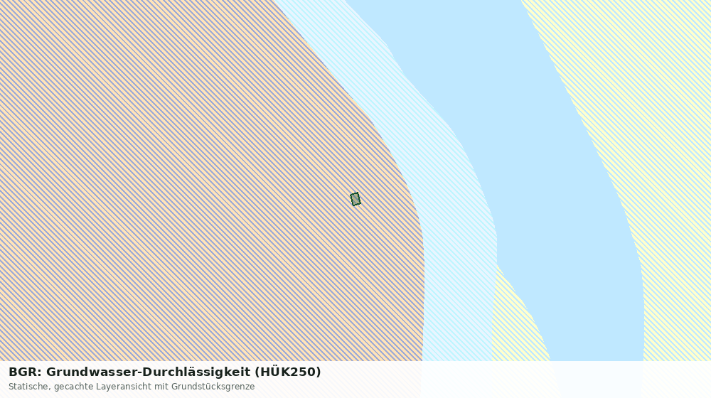 Statische Kartenansicht: BGR: Grundwasser-Durchlässigkeit (HÜK250)