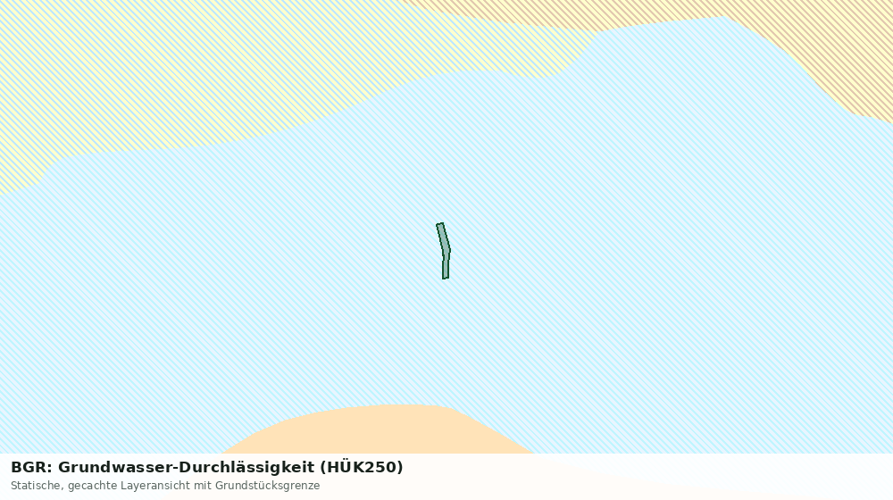 Statische Kartenansicht: BGR: Grundwasser-Durchlässigkeit (HÜK250)