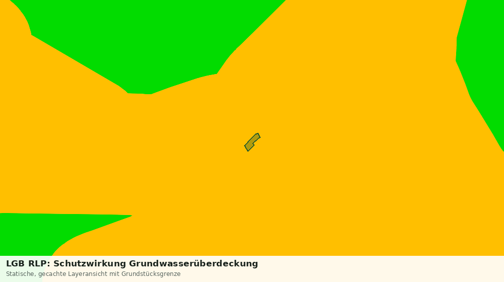 Statische Kartenansicht: LGB RLP: Schutzwirkung Grundwasserüberdeckung