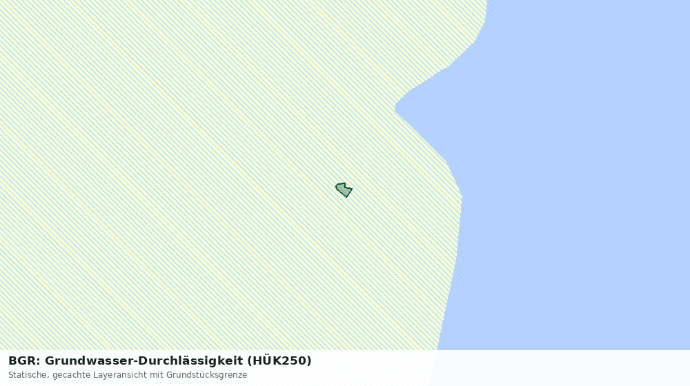 Statische Kartenansicht: BGR: Grundwasser-Durchlässigkeit (HÜK250)
