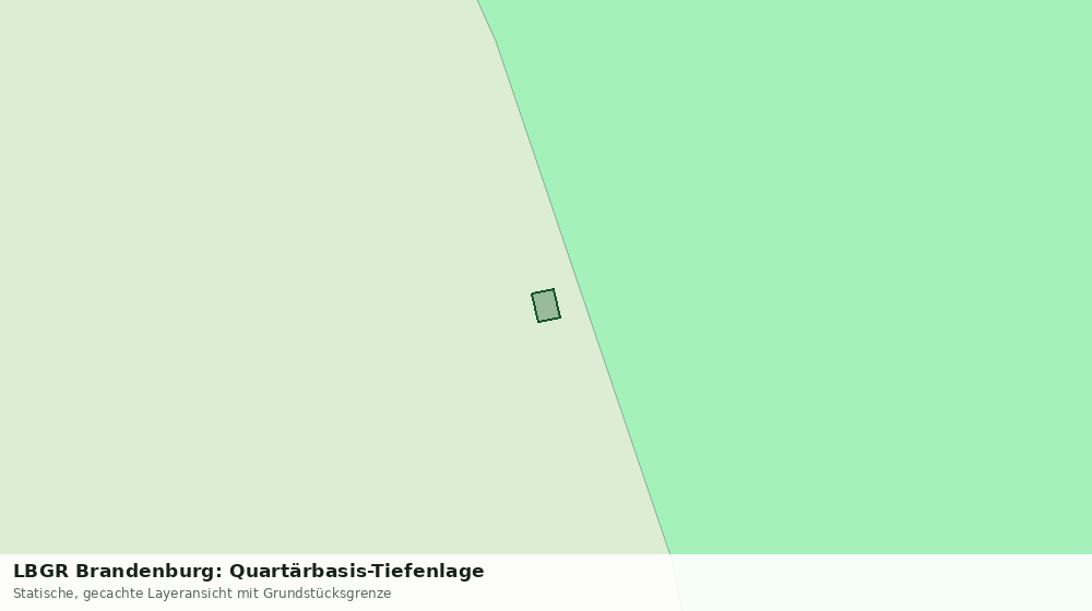 Statische Kartenansicht: LBGR Brandenburg: Quartärbasis-Tiefenlage