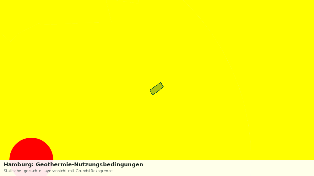 Statische Kartenansicht: Hamburg: Geothermie-Nutzungsbedingungen