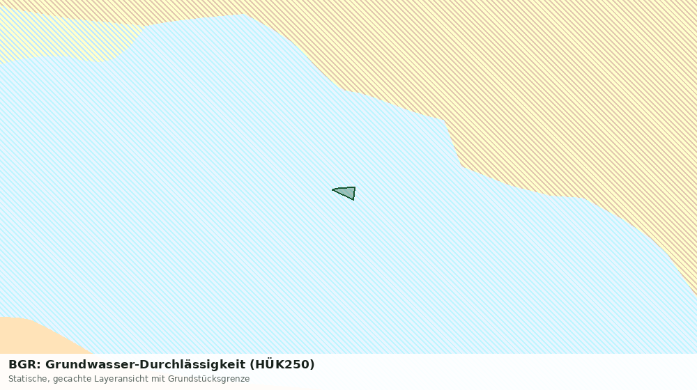 Statische Kartenansicht: BGR: Grundwasser-Durchlässigkeit (HÜK250)