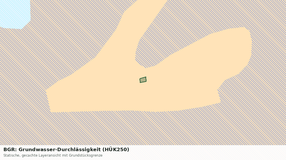 Statische Kartenansicht: BGR: Grundwasser-Durchlässigkeit (HÜK250)
