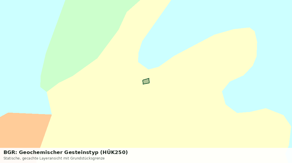 Statische Kartenansicht: BGR: Geochemischer Gesteinstyp (HÜK250)