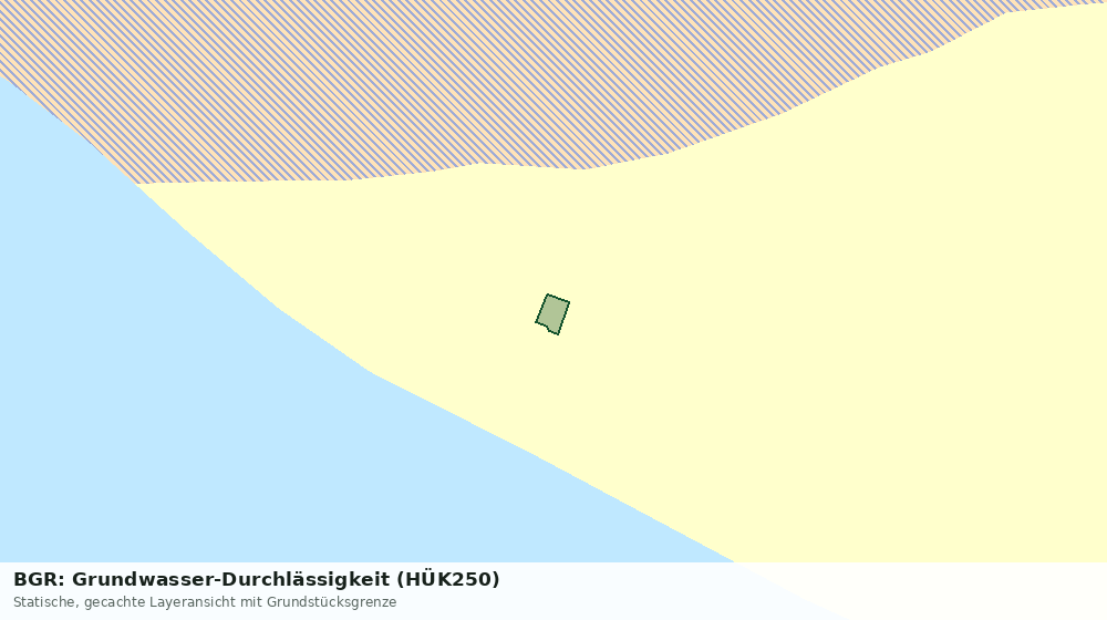 Statische Kartenansicht: BGR: Grundwasser-Durchlässigkeit (HÜK250)