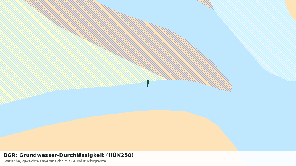 Statische Kartenansicht: BGR: Grundwasser-Durchlässigkeit (HÜK250)